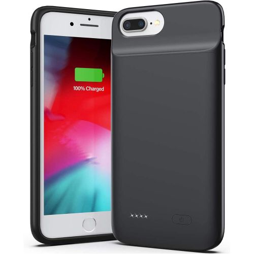  [아마존베스트]Swaller Battery Case for iPhone 8 Plus 7 Plus 6/6s Plus, 5000mAh Slim Charger Case with Full Body Protection, Add 120% Battery Life, Portable Charging Case Compatible with iPhone 8