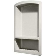 Swan RS02215.018 Solid Surface Single Shower Shelf, 4.3 D x 15 W x 22 H, Bisque