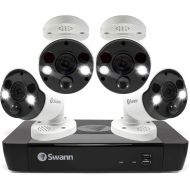 [아마존베스트]Swann Security Camera System CCTV, 4 Camera 8 Channels POE NVR 4K Ultra HD Video Surveillance, Weather-Proof for Indoor or Outdoor Use, SWNVK-886804FB