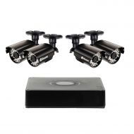 Swann 4 Channel 960H DVR Home Security System with 4 Bullet Cameras - Contains 1 x DVR4-1525, 500GB HDD/ 4 x Pro 615 Cameras - SWDVK-4ALP14-US