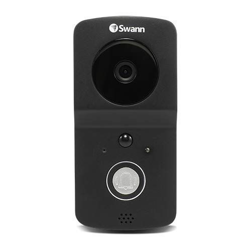  Swann Wire Free Video Doorbell Security Camera, Black (SWADS-WVDP720)