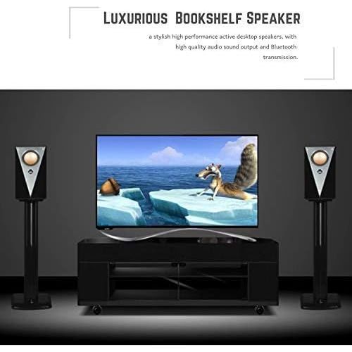  Swan Speakers - M200MKIII+ - Powered 2.0 Bluetooth Bookshelf Speakers - HiFi speakers - 1.1 Dome Tweeters - 5.25 Midbass Drivers - Solid Wood Cabinet - Highly Detailed Playback of