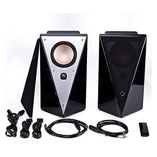  Swan Speakers - M200MKIII+ - Powered 2.0 Bluetooth Bookshelf Speakers - HiFi speakers - 1.1 Dome Tweeters - 5.25 Midbass Drivers - Solid Wood Cabinet - Highly Detailed Playback of