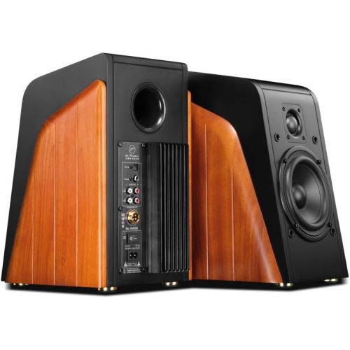  Swan Speakers - M200MKIII+ - Powered 2.0 Bluetooth Bookshelf Speakers - HiFi speakers - 1.1 Dome Tweeters - 5.25 Midbass Drivers - Solid Wood Cabinet - Highly Detailed Playback of