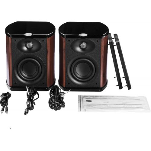  Swan Speakers - M200MKIII+ - Powered 2.0 Bluetooth Bookshelf Speakers - HiFi speakers - 1.1 Dome Tweeters - 5.25 Midbass Drivers - Solid Wood Cabinet - Highly Detailed Playback of