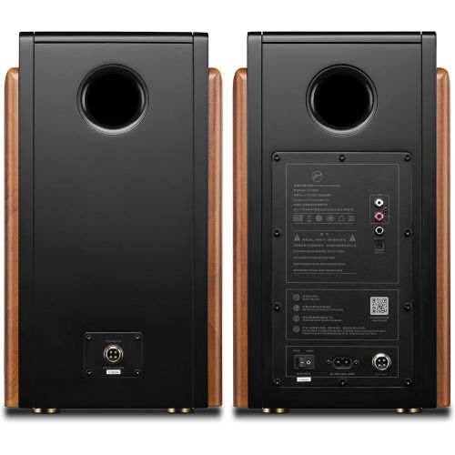  Swan Speakers - M200MKIII+ - Powered 2.0 Bluetooth Bookshelf Speakers - HiFi speakers - 1.1 Dome Tweeters - 5.25 Midbass Drivers - Solid Wood Cabinet - Highly Detailed Playback of