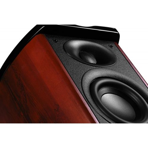  Swan Speakers - M200MKIII+ - Powered 2.0 Bluetooth Bookshelf Speakers - HiFi speakers - 1.1 Dome Tweeters - 5.25 Midbass Drivers - Solid Wood Cabinet - Highly Detailed Playback of