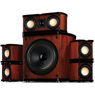 Swans Speakers Swan Speakers - M20-5.1 - 5.1 Powered Bookshelf Speakers - Wooden Cabinets - 65W RMS 8 Subwoofer - Powerful Bass - Compact Luxurious Home Theater - Remote Control