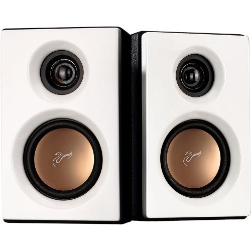  Swans Speakers Swan Speakers - M20-5.1 - 5.1 Powered Bookshelf Speakers - Wooden Cabinets - 65W RMS 8 Subwoofer - Powerful Bass - Compact Luxurious Home Theater - Remote Control