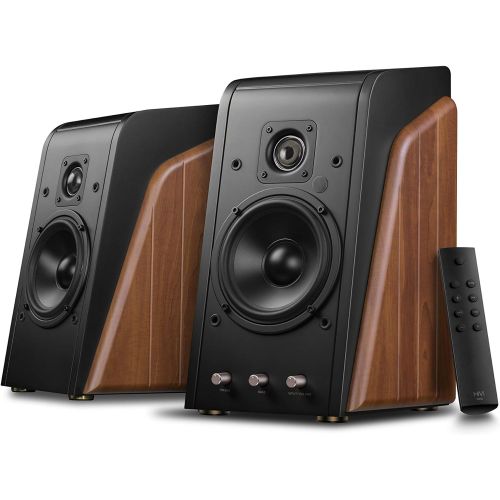  Swan Speakers Swans Speakers - M200MKII Wifi - Powered Bluetooth Bookshelf Speakers - CES Award Winner - Wooden Enclosure - 2 Year Warranty - RMS 80 Watts