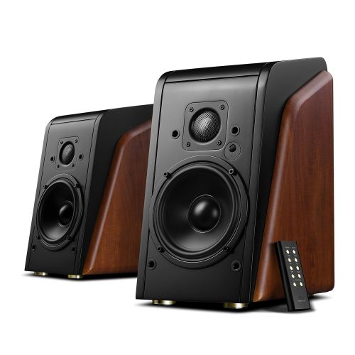  Swan Speakers Swans Speakers - M200MKII Wifi - Powered Bluetooth Bookshelf Speakers - CES Award Winner - Wooden Enclosure - 2 Year Warranty - RMS 80 Watts