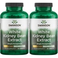 Swanson White Kidney Bean Extract 500 mg 180 Caps 2 Pack