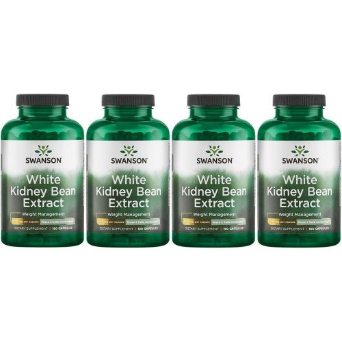  Swanson White Kidney Bean Extract 500 mg 180 Caps 2 Pack