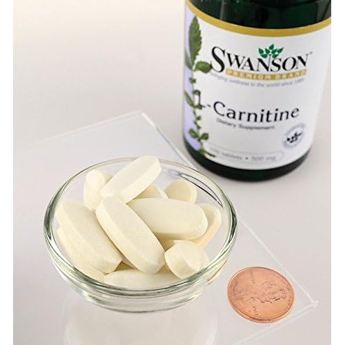  L-CARNITINE 500 mg 300 Tablets (3 Bottles of 100 Tabs) Made in USA by Swanson