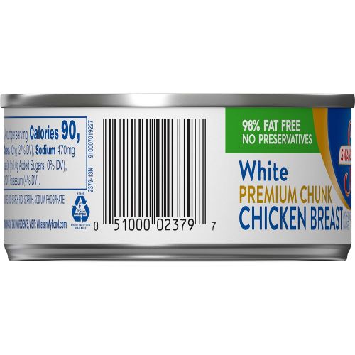  Swansons Swanson White Premium Chunk Chicken Breast, 4.5 oz (Pack of 24)