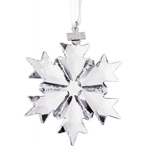 스와로브스키 Swarovski Annual Edition 2018 Christmas Ornament, Large, Clear Crystal