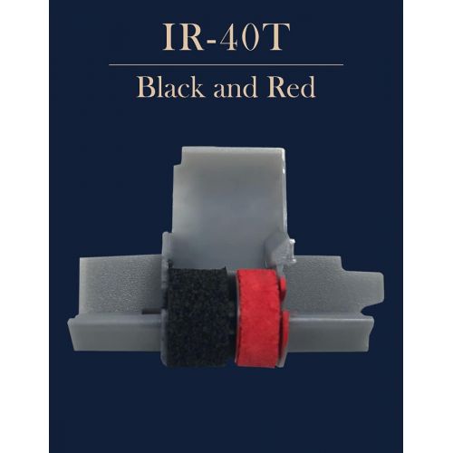  [아마존베스트]Swartz Ink IR-40T Ink Roller, Black and Red Compatible with Canon P23-DH V Calculator, Casio HR-100TM, HR-150TM (1 Pack)