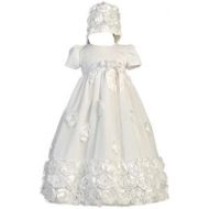 Swea Pea & Lilli Floral Ribbon Tulle Christening Baptism Special Occasion Newborn Dress