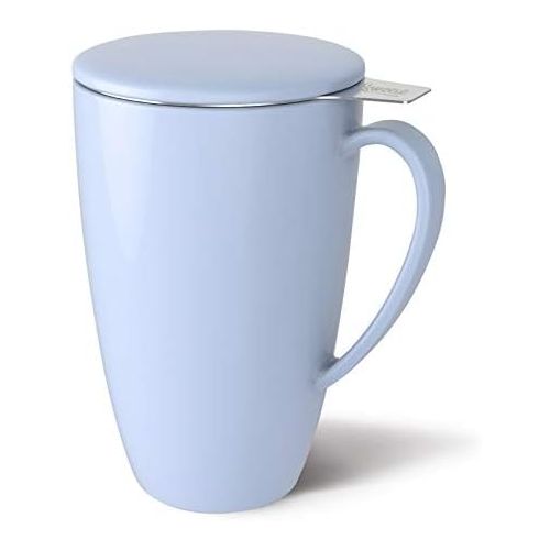  [아마존 핫딜] [아마존핫딜]Sweese 201.110 Porcelain Tea Mug with Infuser and Lid, 15 OZ, Lilac