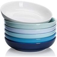 [아마존핫딜][아마존 핫딜] Sweese 112.003 Porcelain Salad Pasta Bowls - 22 Ounce - Set of 6, Cool Assorted Colors