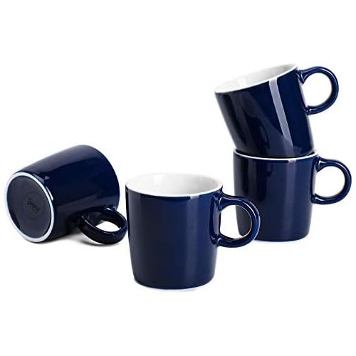  Sweese 409.103 Porcelain Espresso Cups - 3.5 Ounce - Set of 4, Navy