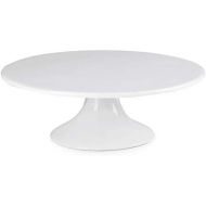 Sweese 708.101 10-Inch Porcelain Cake Stand, Round Dessert Stand, White Cupcake Stand for Parties
