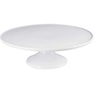 Sweese 709.101 12-Inch Porcelain Cake Stand, Round Dessert Stand, White Cupcake Stand for Parties