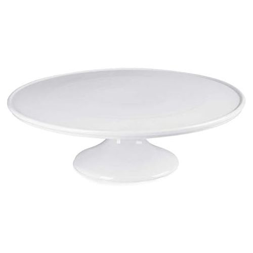  Sweese 709.101 12-Inch Porcelain Cake Stand, Round Dessert Stand, White Cupcake Stand for Parties