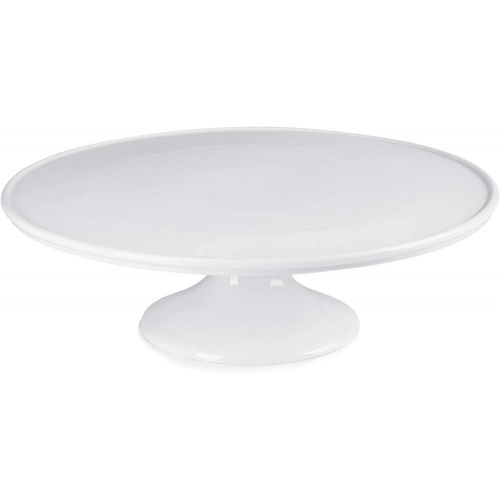  Sweese 709.101 12-Inch Porcelain Cake Stand, Round Dessert Stand, White Cupcake Stand for Parties