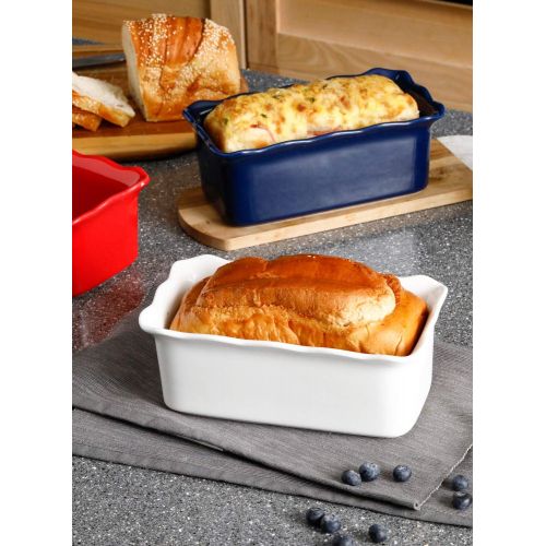  [아마존베스트]Sweese 519.103 Porcelain loaf pan for Baking, Non-Stick Bread Pan Cake Pan, Perfect for Bread and Meat, 9 x 5 inches, Navy