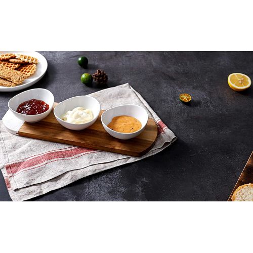  [아마존베스트]Sweese 123.003 Porcelain Mini Bowls - 4 Ounce for Dipping Sauces, Small Side Dishes - Set of 6, Cool Assorted Colors