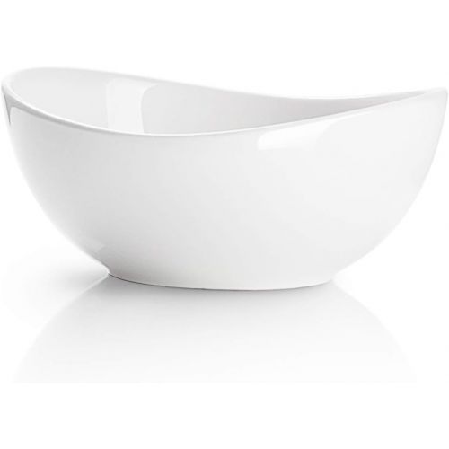  [아마존베스트]Sweese 101.000 Porcelain Bowl - 10 Ounce for Ice Cream Dessert, Small Side Dishes - Set of 1, White