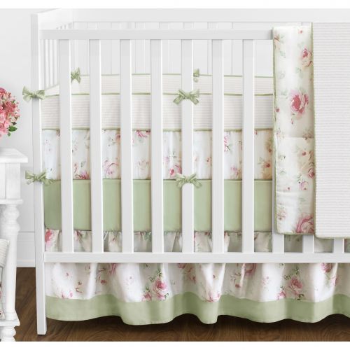  Sweet Jojo Designs Rileys Roses 9-piece Crib Bedding Set by Sweet Jojo Designs