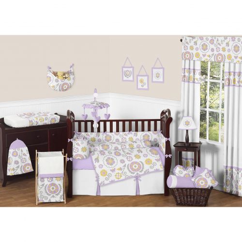  Sweet JoJo Designs Suzanna 9-piece Crib Bedding Set by Sweet Jojo Designs