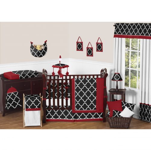  Sweet Jojo Designs Trellis 9-piece Crib Bedding Set by Sweet Jojo Designs