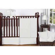 Sweet Jojo Designs Minky Dot 11-piece Bumperless Crib Bedding Set in White by Sweet Jojo Designs