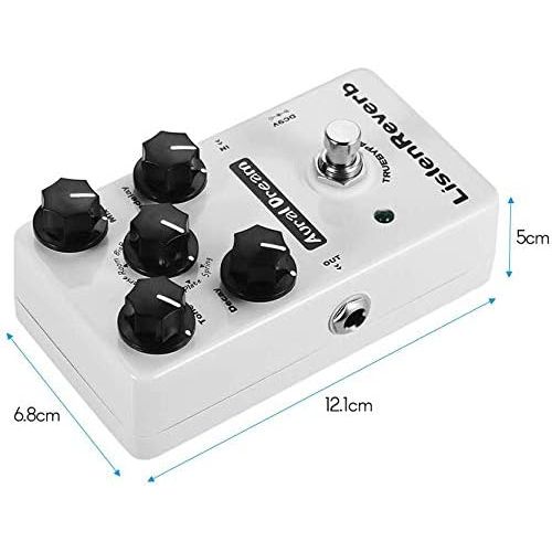  [아마존베스트]Sweet Effect pedal 8 effects reverberation current is only 50 mA aluminium alloy case real bypass guitar pedal