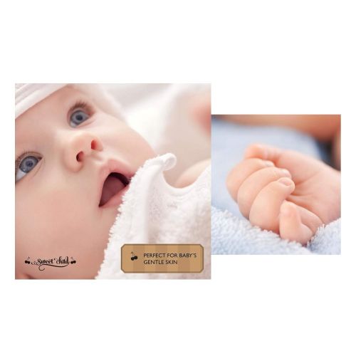  [아마존베스트]Sweet Child SWEET CHILD Bamboo Baby Washcloths (Bonus 8-Pack) - Premium Extra Soft & Absorbent Towels for...