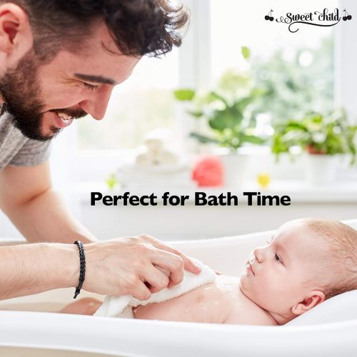  [아마존베스트]Sweet Child SWEET CHILD Bamboo Baby Washcloths (Bonus 8-Pack) - Premium Extra Soft & Absorbent Towels for...