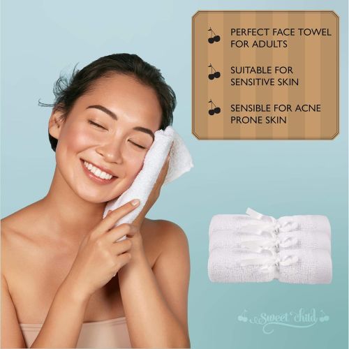  [아마존베스트]Sweet Child SWEET CHILD Bamboo Baby Washcloths (Bonus 8-Pack) - Premium Extra Soft & Absorbent Towels for...