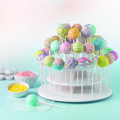  Sweet Creations Cupcake and Cake Pop 3-Tier Display Stand, Multisize, White