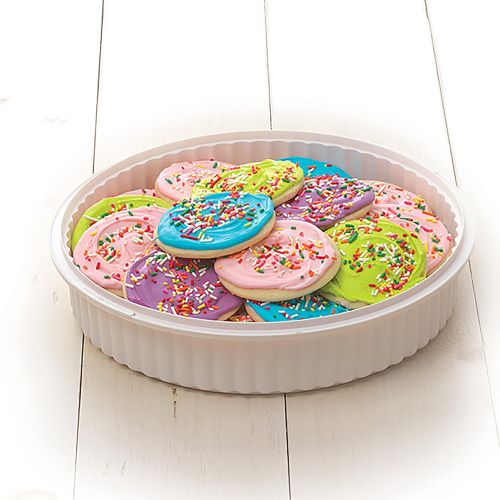  Sweet Creations, vented, locking multi purpose pie carrier, cookies, party platter: Kitchen & Dining