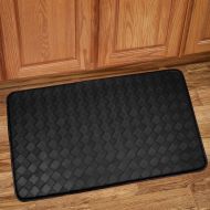 Sweet Home Collection Memory Foam Anti Fatigue Kitchen Floor Mat Rug, 18 x 30, Diamond Black
