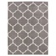 Sweet Home Stores King Collection Moroccan Trellis Design Area Rug, 53 X 70, Grey