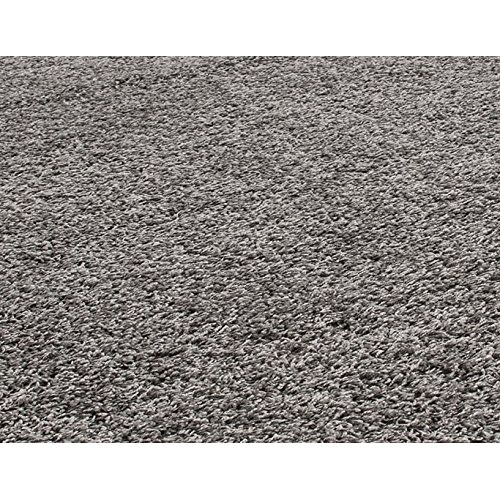  Sweet Home Stores Cozy Shag Collection Solid Contemporary Living and Bedroom Soft Shaggy Area Rug, 84 L x 60 W, Charcoal Grey