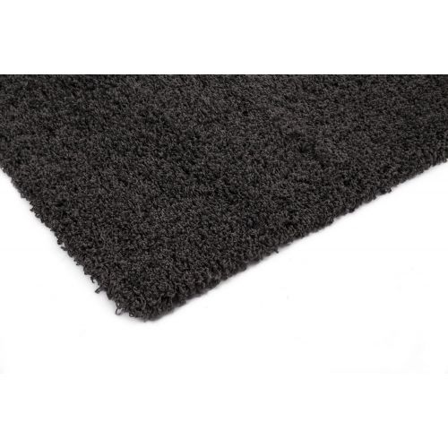  Sweet Home Stores Cozy Shag Collection Solid Contemporary Living and Bedroom Soft Shaggy Area Rug, 84 L x 60 W, Charcoal Grey