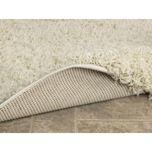  Sweet Home Stores Cozy Shag Collection Solid Contemporary Living and Bedroom Soft Shaggy Area Rug, 84 L x 60 W, Charcoal Grey