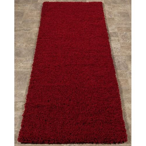  Sweet Home Stores Cozy Shag Collection Solid Contemporary Living and Bedroom Soft Shaggy Area Rug, 84 L x 60 W, Charcoal Grey