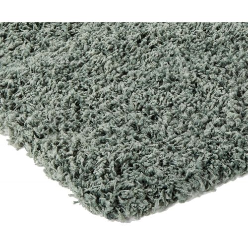  Sweet Home Stores Cozy Shag Collection Solid Contemporary Living and Bedroom Soft Shaggy Area Rug, 84 L x 60 W, Charcoal Grey