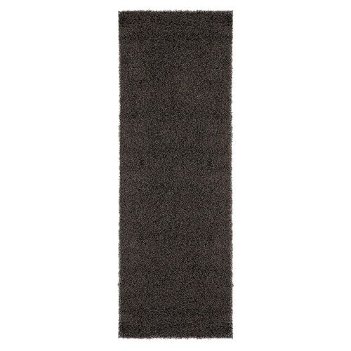  Sweet Home Stores Cozy Shag Collection Solid Contemporary Living and Bedroom Soft Shaggy Area Rug, 84 L x 60 W, Charcoal Grey